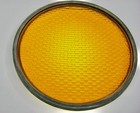 Glass Traffic Lens 12  Yellow Amber With Removable Gasket Unbranded