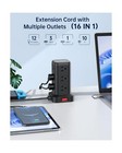 Surge Protector Power Strip 10 Ft Cord  Power Strip Tower With 4 Usb Ports  1   