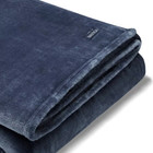 Ultra Plush Blue Solid Fleece King Woven Blanket