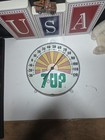 Vintage 7 Up  the Uncola  Psychedelic Dial Thermometer Used