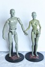 Sideshow Art S  Buck Male   Female Artist Model Posable Figures W stands    s 