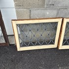 Rocky 6 Two Available Price Each Antique Leaded Glass Window 23 X 30 25w