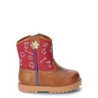 Wonder Nation Baby Toddler Boy s Brown Round Toe Western Cowboy Boots Shoes  3-7