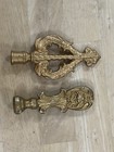 Floor Lamp Finial Lot Of 2 Antique Cast Iron    free Shipping 