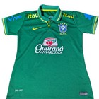 Nike Brazil Cbf Jersey Green Guarana Polo Dri-fit Men   s Size S Vr