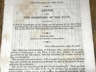 1832 Letter Secretary Of Navy  List Of Lieutenants In Navy   Their Sea Service