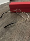 Big C Diamond Cut Clear Frameless Lens Gold Frame Lens Free Usa Shipping        