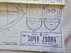 Megow Model The  super Zomby  Model Airplane Class A Or B Free Flight Plans