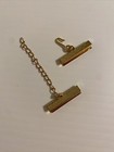 12 Sets Ribbon Crimp Clamp Ends Clasps Fasteners Hook   Chain 25mm Gold