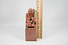 Vintage Chinese Hand Carved Soapstone Chop Stamp Seal Shou Lao Boy Horse Crane