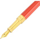 S t  Dupont Fountain Pen Line D Eternity Coral And Gold  Medium 420018m
