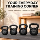 Balancefrom Cement-filled Kettlebell Exercise Weights  Set Of 5  10  15    20 Lb