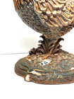 12  Tall Vintage Painted Cast Iron Rooster Door Stop Heavy Statue Decor