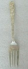Antique 1920 Art Nouveau Kirk Sterling Silver Repousse 6 1 4  Salad Fork 35 9g  