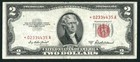   star Note   1953-a  2 Red Seal