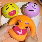 Emoji Stress Ball Squishy Sensory Fidget Toy Random Color Squeeze Toy For Kids