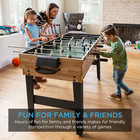 2x4ft 10-in-1 Combo Game Table Set W  Hockey  Foosball  Pool  Shuffleboard  Ping