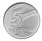Brazil 5 Centavos  1989-1990  Km  612  Mint