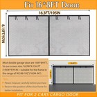 Garage Screen Doors For 2car Garage16x8ft Fiberglass Durable Heavy Duty Magnetic