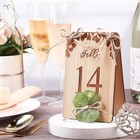 20 Pcs Floral Wooden Wedding Table Numbers 120 Rustic Sign 4x6 Inch Decor