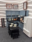 Dollhouse Miniature 1 12 Scale Wooden Oven Stove Cabinets Kitchen Sink
