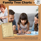 30 Pcs Family Tree Charts To Fill In Genealogy Charts 8 Generation 255 Name Spac