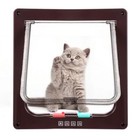Lockable Dual Entry Flap Pet Dog Cat Door With Telescoping Frame 4 Way Locking