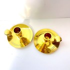 Vintage Hampton Brass Candle Holders W candles Set Of 2 Made In India