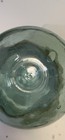 Vintage Japanese Glass Fishing Float 3  Aqua Double Cross   S Makers Mark  