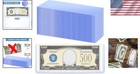 Elegant 60 Count Clear Currency Holder - Durable Dollar Bill Display Sleeves