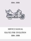 Printed Service Repair Manual 1984-1998 Harley Davidson Flh Flt Fxr Evolution