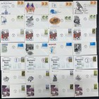 Lot Of 300  Mixed Cachet First Day Covers Some Premium  Blocks  Combos  U o