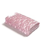Quilted Satin Baby Blanket 48 x36   pink 