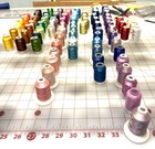 Lot Of 84 Cones Polyester Embroidery Machine Thread 40 Wt  800yd 500m Free Ship