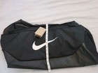 Nike New Black white Logo Duffel Gym Bag Zip Closure Still Sealed Never Used
