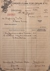 1915 U s  Opium   Cocaine Order Form     Florida Dentist     Harrison Act Document