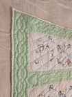 Vintage Heirloom Baby Quilt Hand Embroidered Cross Stitch 44 x 58  Jack   Jill