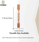 25 Pack 9-2 5 Inch Unfinished Wooden Baluster Spindles  European Decorative