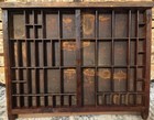 Antique M w Mfg Co Middletown Ny Letterpress Printers Tray Wood Type Case 
