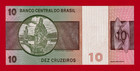 Brazil Dez 10 Cruzeiros 1974 Unc Note  p-193  Sign  M h  Simonsen   P h p  Lira