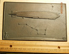  1929  Huge Cast Plaquette Of The Graf Zeppelin Amid Big Dipper Dramatic C-1912