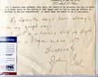 Rare Letter  Inscribed   Signed By Johnny Cash  1984  Psa dna  The Man In Black