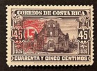 Travelstamps  1940 Costa Rica Stamps Scott  190 - 15c On 45c Ruins Mint Moglh
