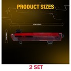 4x Red Lens Rear Reflectors Fits Cadillac Escalade 2015-2020 Gm1184123 Gm1185123