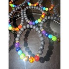 7 Chakra Lava Rock Healing Bracelet Set Of 10