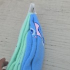 Disney Mickey Mouse Kids Crew Socks 4 Pairs Size S Blue green Lightweight