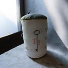 Handmade Cross Stitch Pin Cushion  Finished Piece  Primitive
