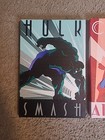  Marvel Poster   Print X3  art Deco   hulk  Captain  Iron Man 12in X 8in  1ft 