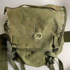 Vintage Us Army Wwii M1945 Field Combat Pack With Belt Olive Green Canvas Gear