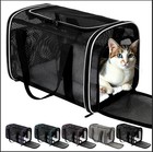 Soft Sided Pet Carrier 17x11x11 White Cat Dog Travel Bag Carrier Puppy Pet